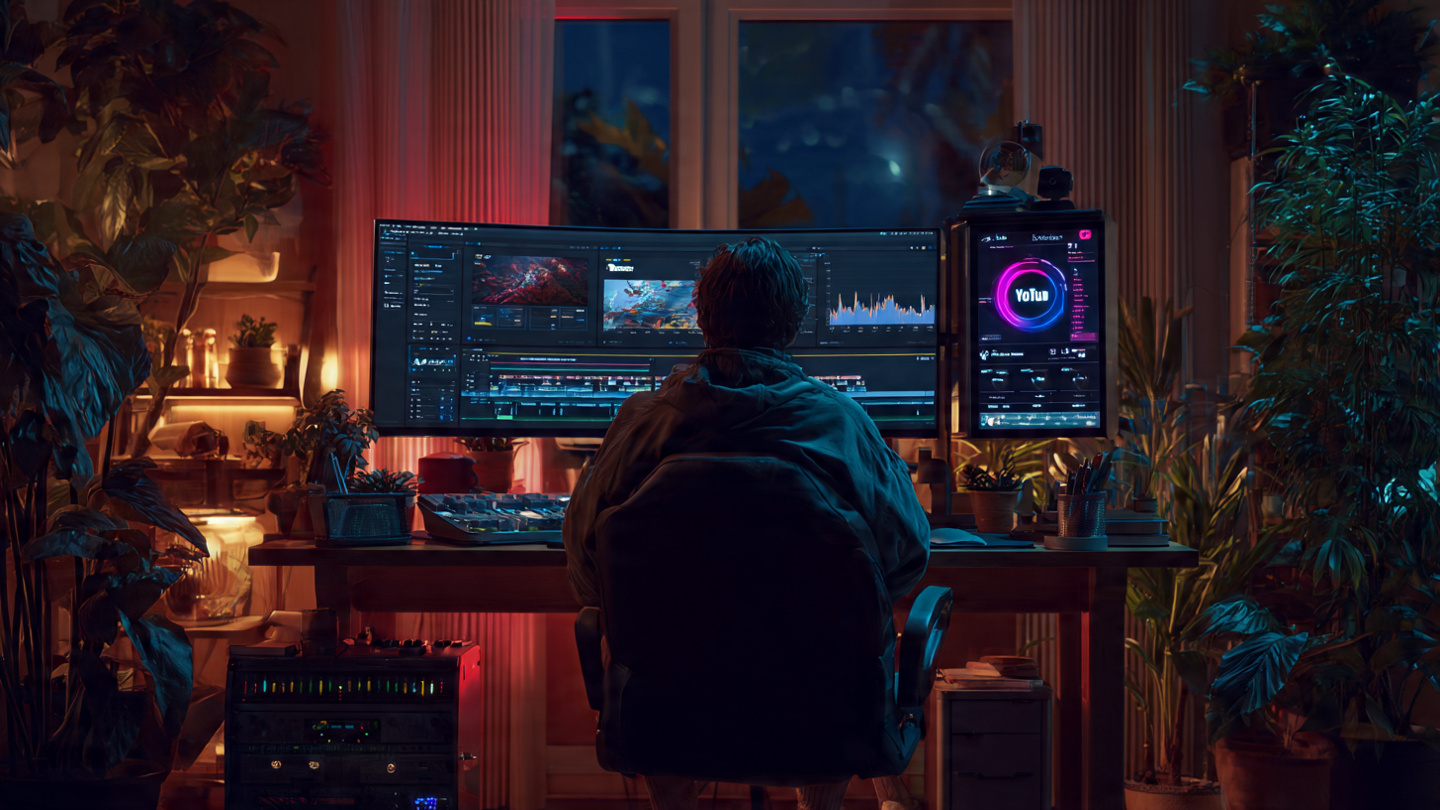 Editing Video Audio Studio